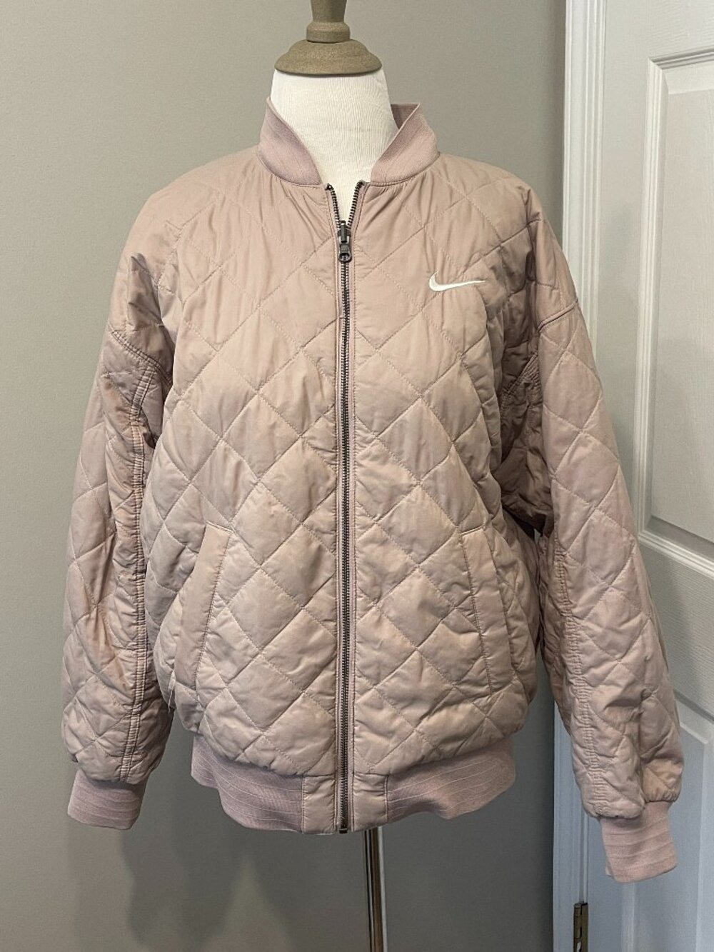 Nike Small Bomber Jacker Reversible smokey blush pink/mauve